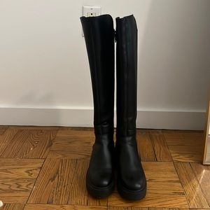 Steve Madden Over The Knee Black Boot
